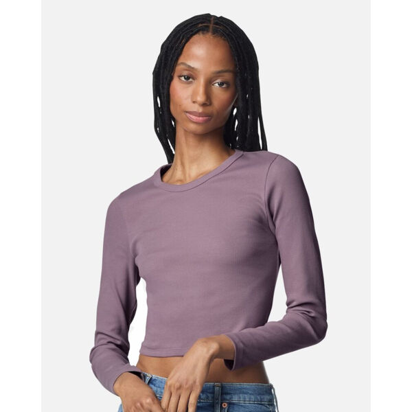 Women's Baby Rib Long Sleeve Fitted Tee Thumbnail