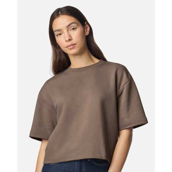 Women's French Terry Mid-Length Boxy Top Thumbnail