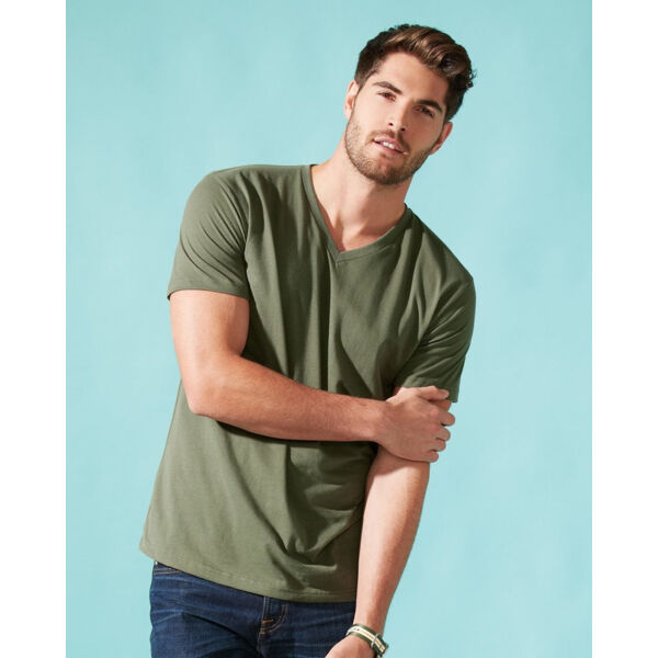 Unisex Sueded V-Neck Tee Thumbnail