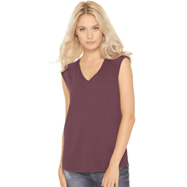 Women's Festival Sleeveless Deep V-Neck Tee Thumbnail