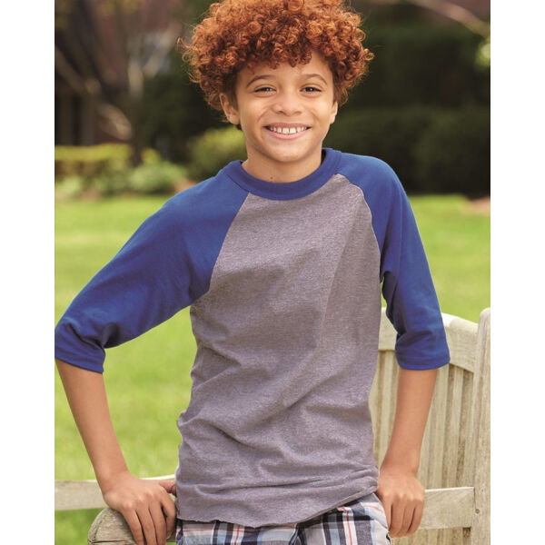 Youth Three-Quarter Sleeve Baseball Jersey Thumbnail