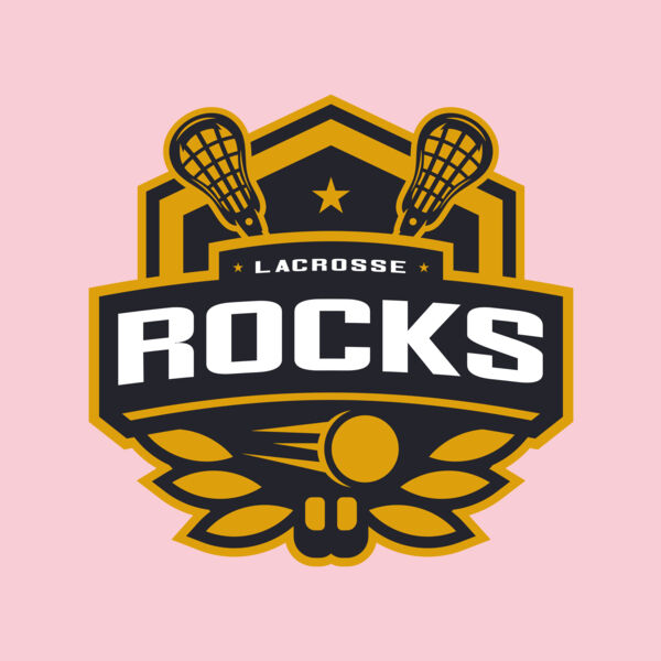 Rocks Lacrosse Logo Template Thumbnail
