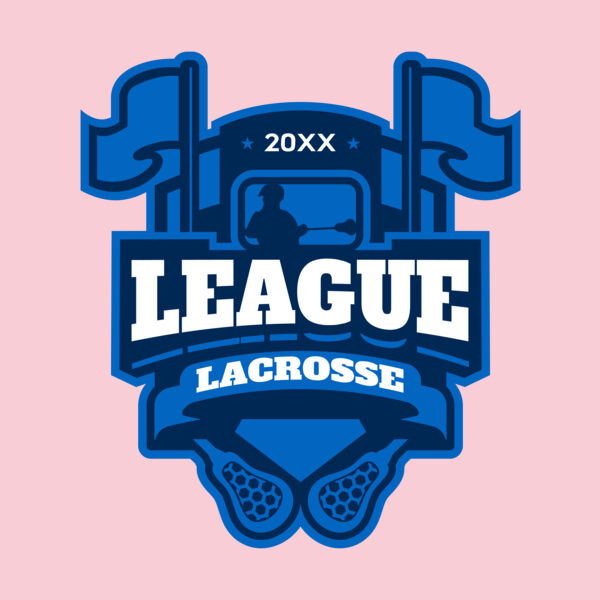 League Lacrosse Logo Template Thumbnail