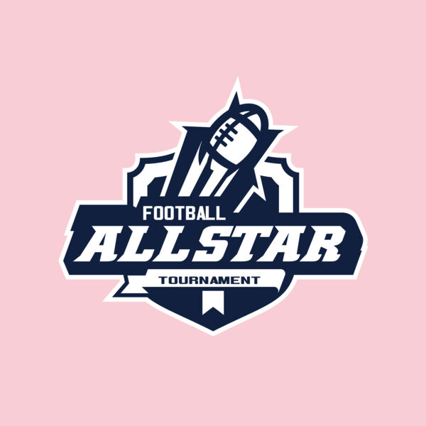 Allstar Tournament Football logo template Thumbnail