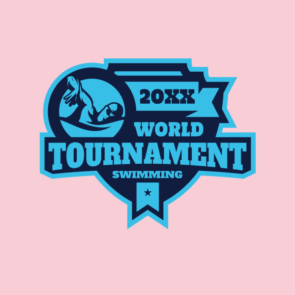 Tournament World  Swimming logo template Thumbnail
